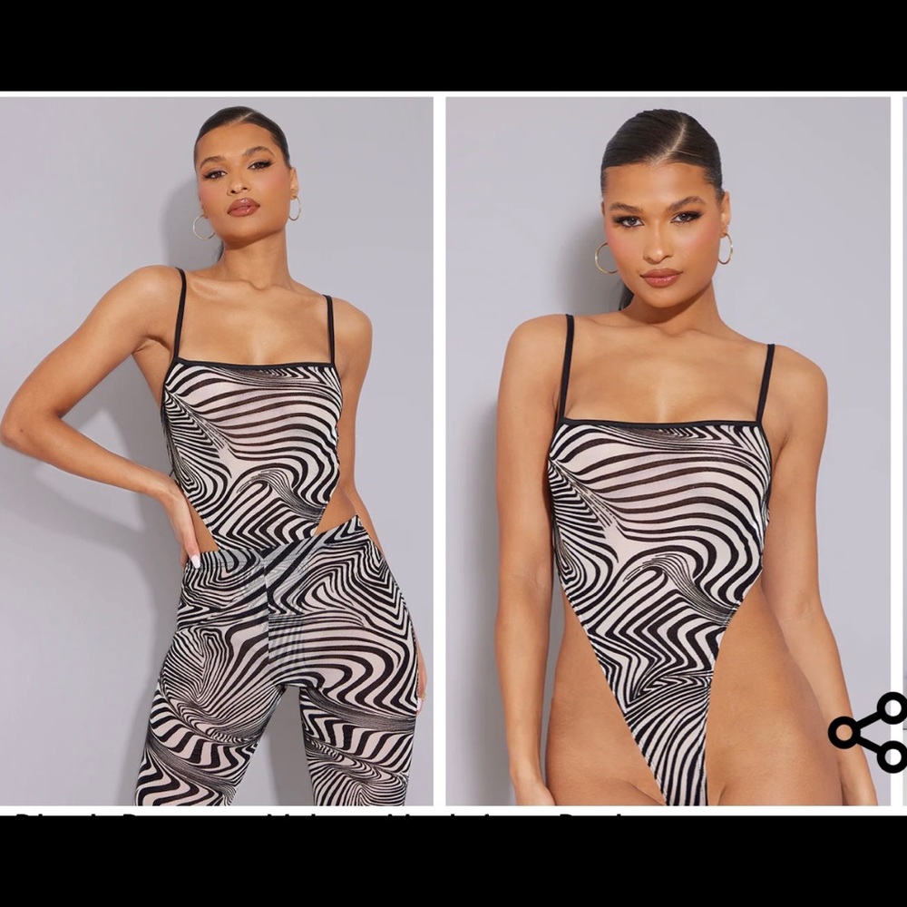 Pretty little thing velvet two piece jumpsuit